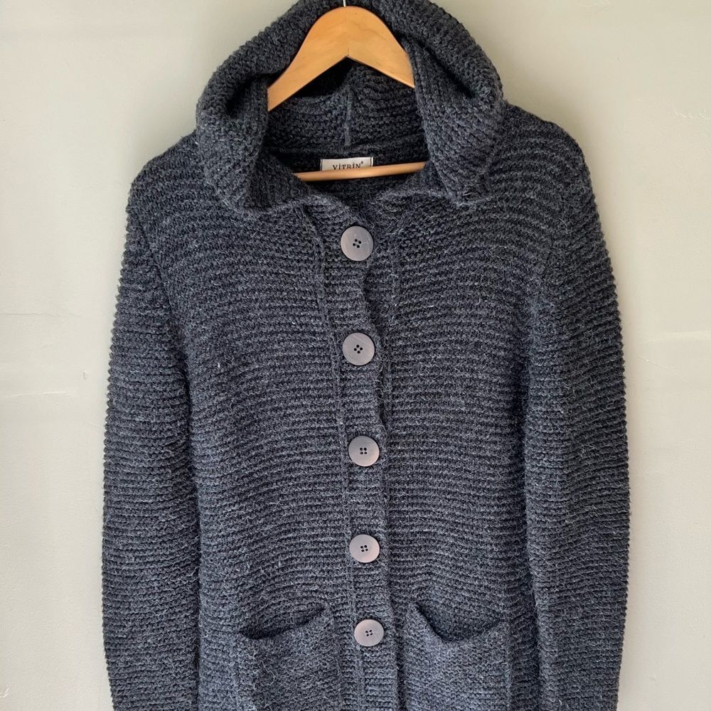 Vitrin Wool Blend Cardigan Jacket Button Front - Picture 2 of 8